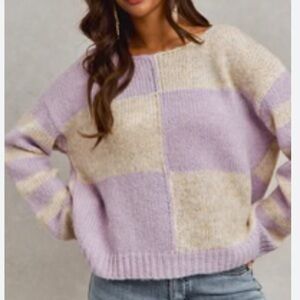 So Me checkered sweater